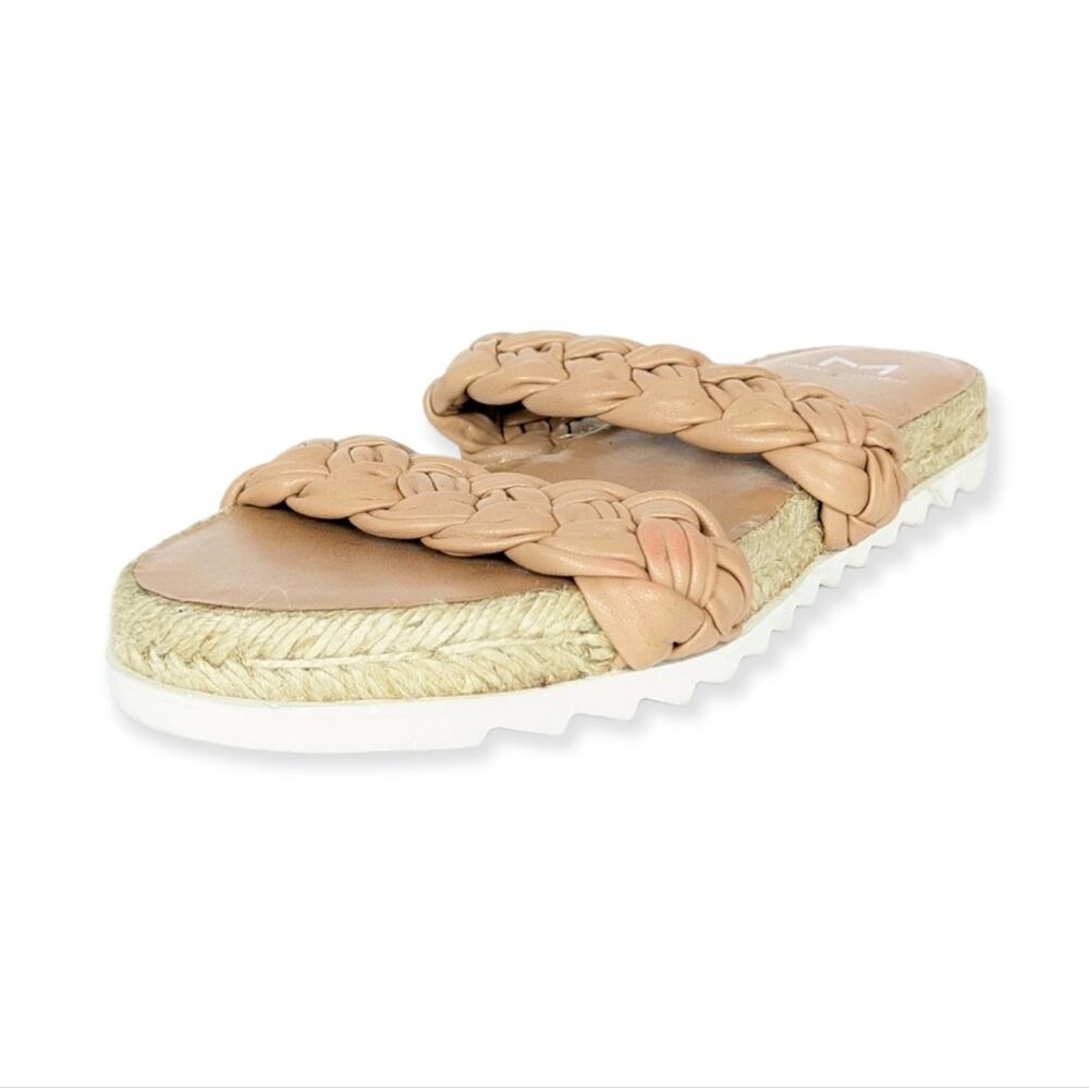 Marc Fisher Jaime Flat Espadrille Slip On Slide Sandals Size 6